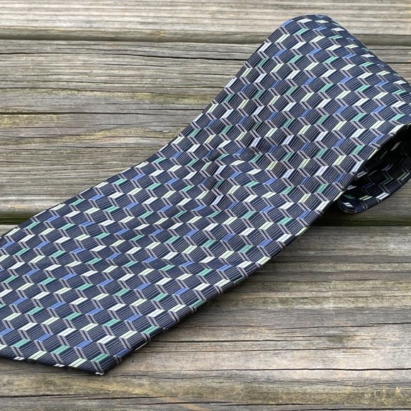 Villini Men Tie 100 Silk Neck Tie Classic Length T - Picture 7 of 9